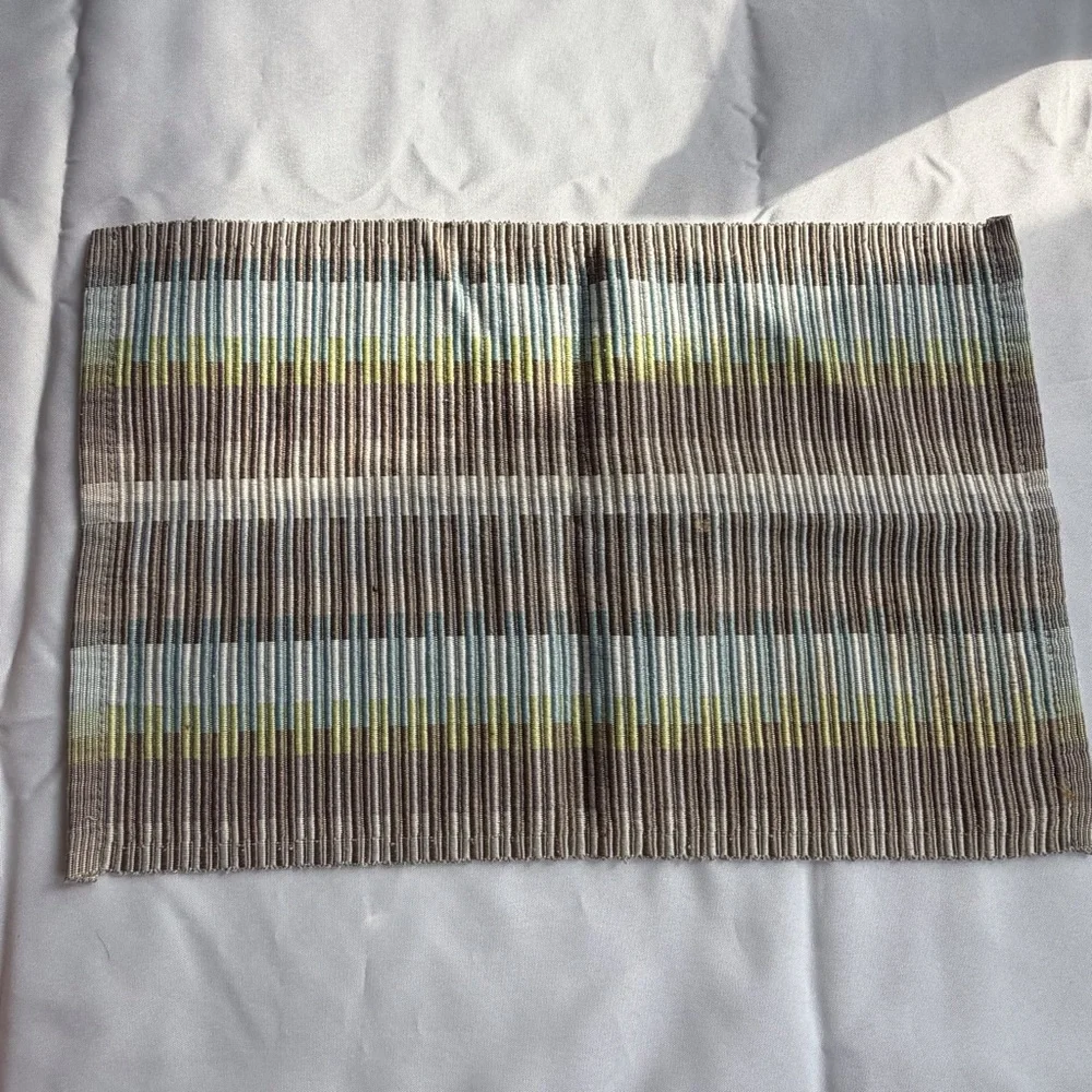 Lot of 5 dining kitchen placemats‎ various colors & styles black red orange